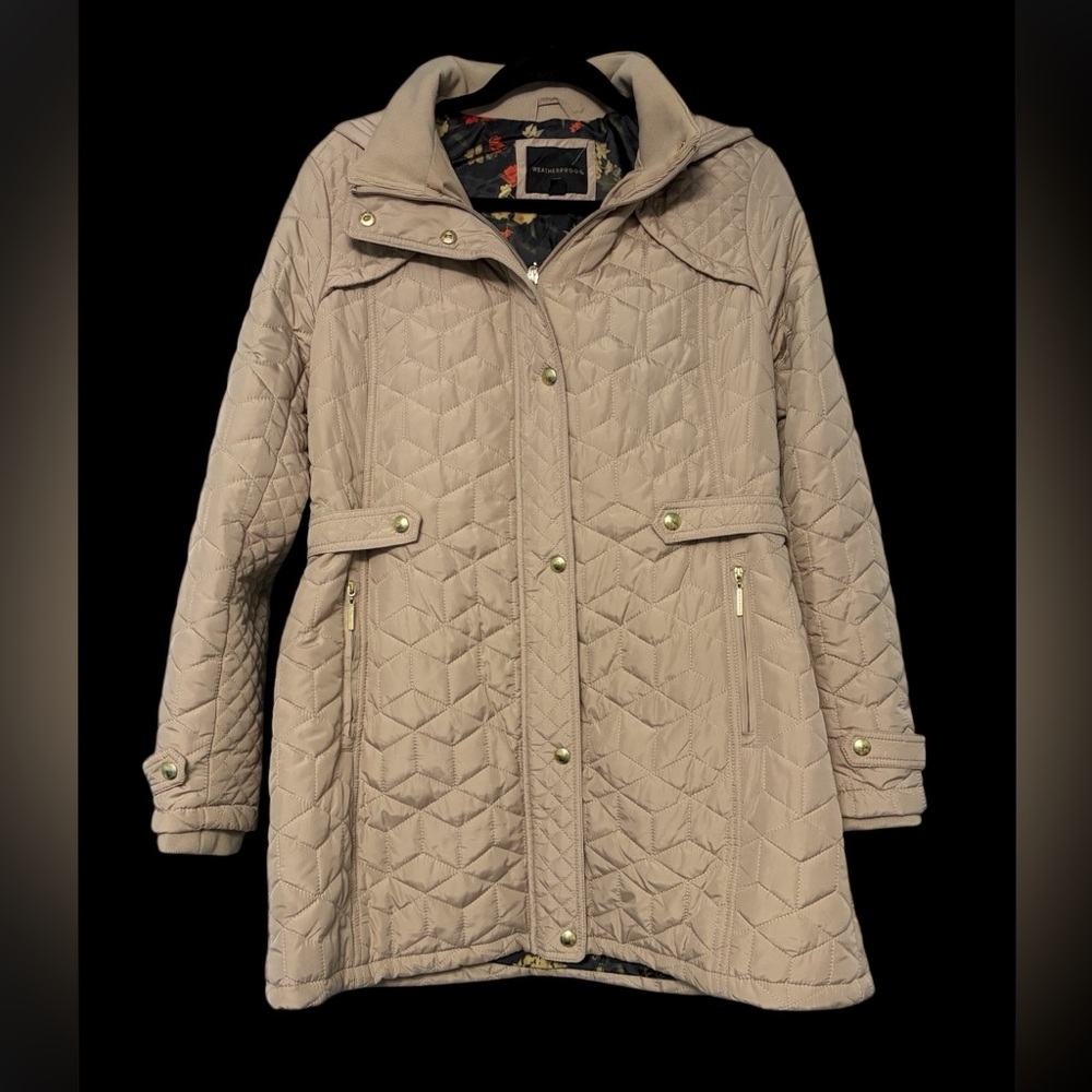 Women's Quilted Tan Jacket